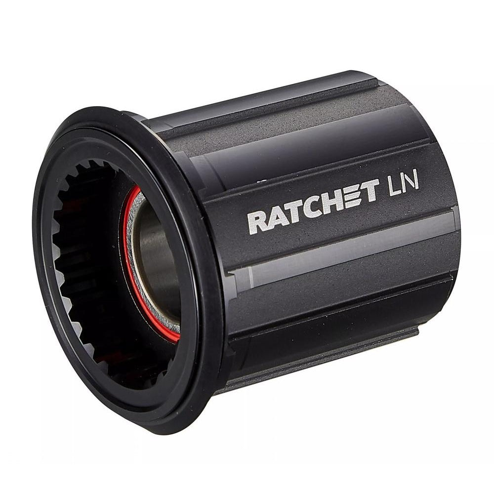 DT Swiss Ratchet LN freehub body in black with splined interior