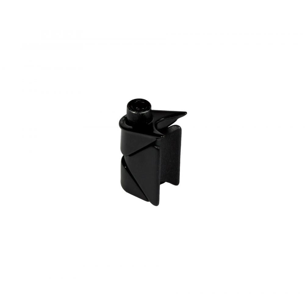 Black Specialized Shiv disc seatpost wedge assembly component on white background