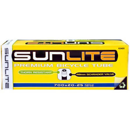 SUNLITE THORN RESISTANT 700x20-25 SHRADER VALVE 48MM