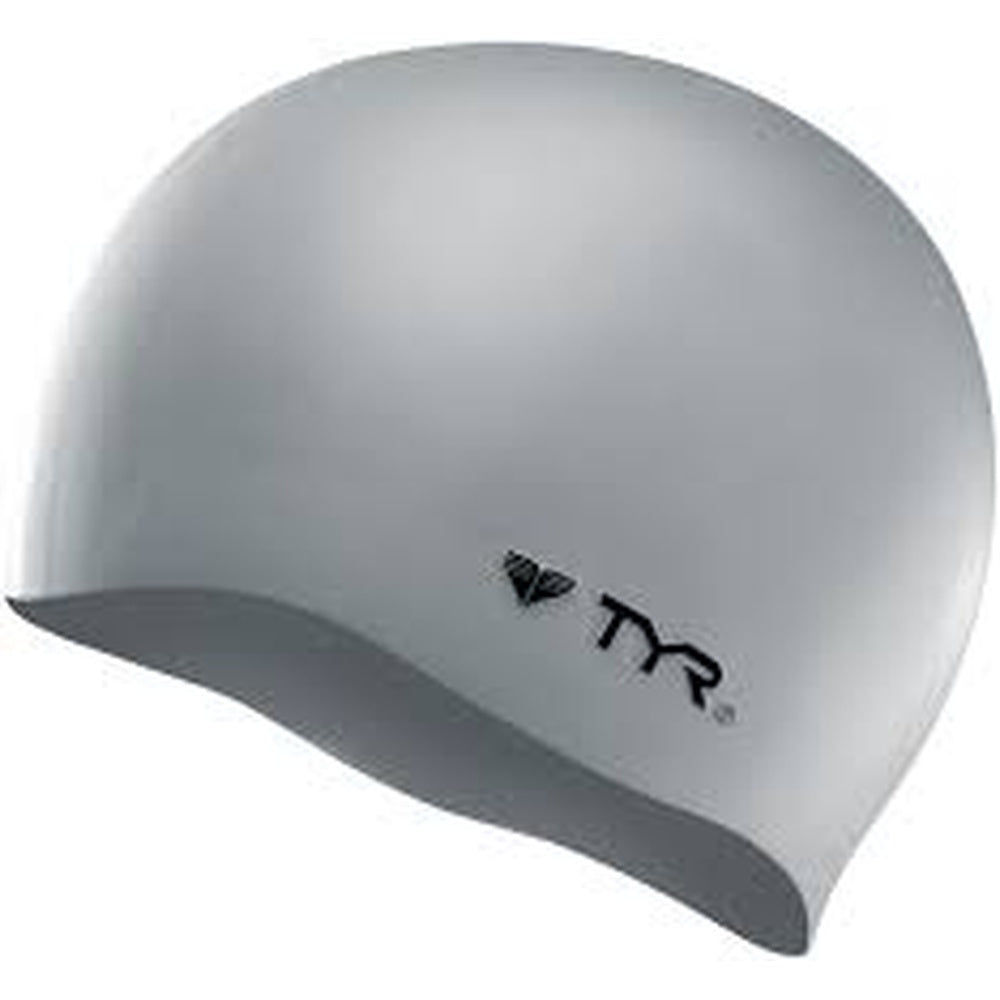 TYR Wrinkle Free Silicone Adult Cap - Silver