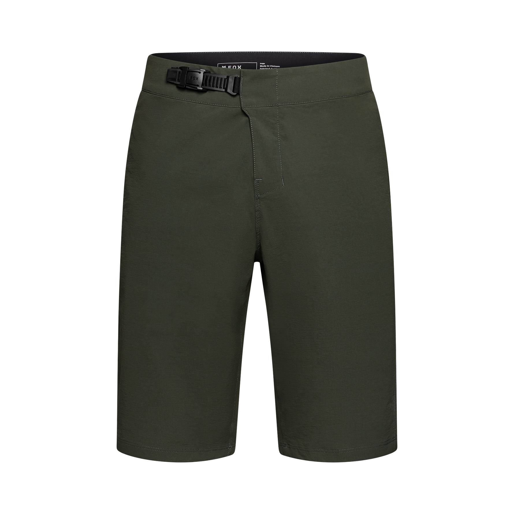 Fox Racing Men's Ranger Short with Liner in Dark Shadow color with belt