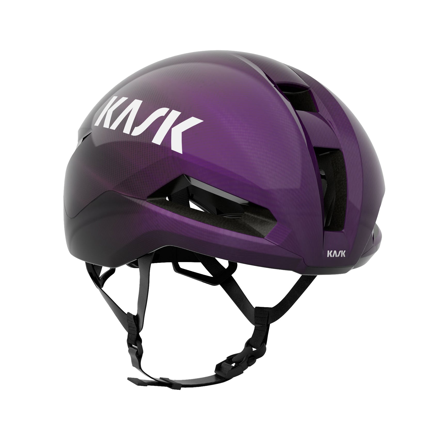 Kask Nirvana cycling helmet in ultraviolet purple gradient with aerodynamic design and ventilation