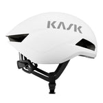 KASK Nirvana aerodynamic cycling helmet in white matt finish with ventilation vents