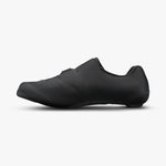Shimano RC703 road cycling shoe in all-black with BOA closure system, lateral view