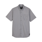 Fox Racing Roger SS Woven short-sleeve button-up shirt in solid steel gray