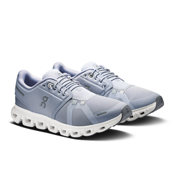 On Cloud 6 women's running shoes in nimbus gray and white colorway