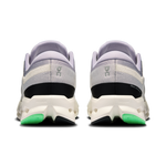 On Cloudsurfer 2 women's running shoes in lilac and ivory colorway, rear view