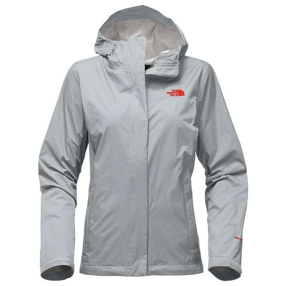 The North Face Venture 2 Jackets Women's - High Rise Grey/Fire Brick Red
