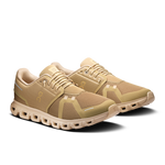 On Cloud 6 running shoes in chai and sand colorway with CloudTec sole