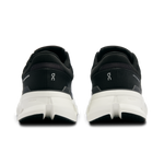 On Cloudrunner 2 men's running shoes in black with white sole, rear view