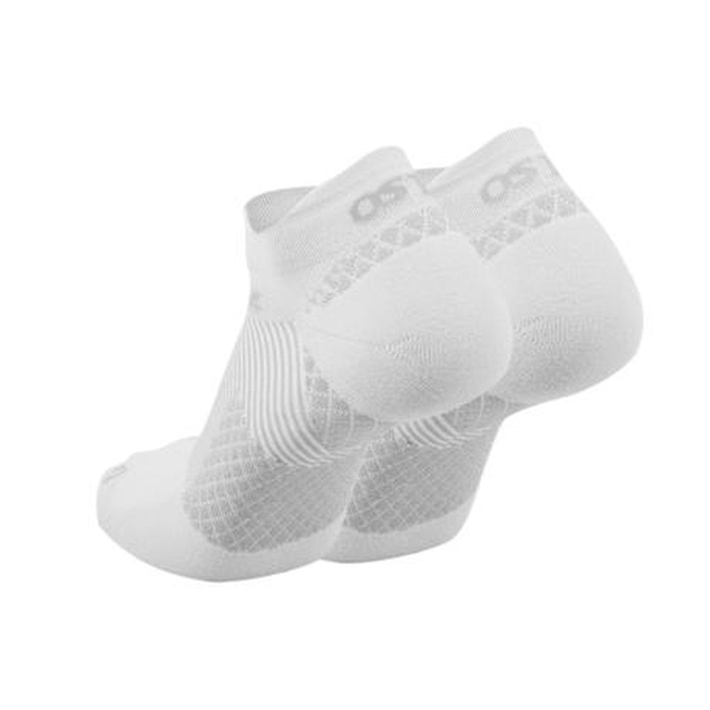 OS1st No Show Plantar Fasciitis Socks - White