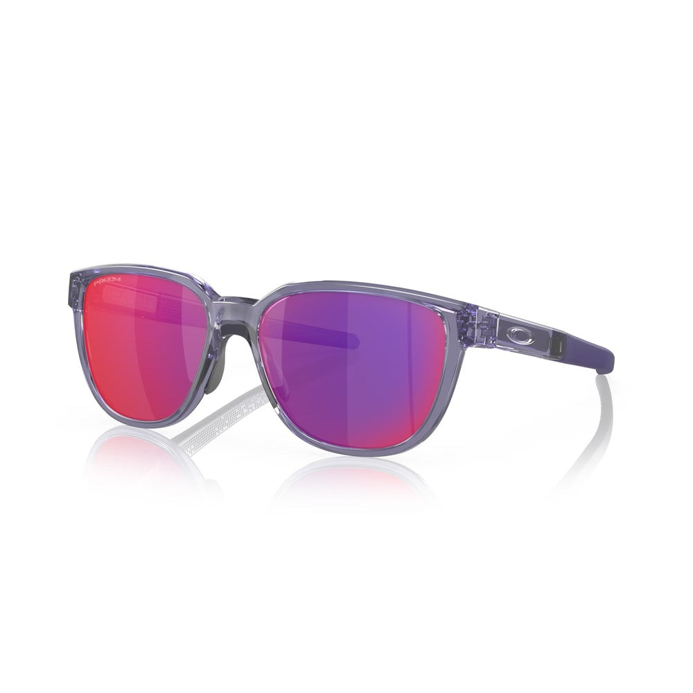 Oakley Actuator sunglasses in translucent lilac frame with purple-pink Prizm Road lenses