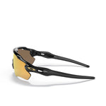 Oakley Radar EV Path sunglasses in polished black with Prizm 24K polarized gold lenses