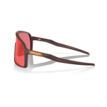 Oakley Sutro sunglasses with matte grenache frame and red Prizm trail torch lenses