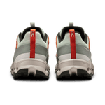 On Cloudhorizon running shoes rear view showing aloe green and frost colorway