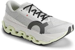 On Running Cloudmonster running shoe in light gray and white colorway