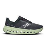 On Cloudsurfer Next running shoe in black and lime colorway with CloudTec sole