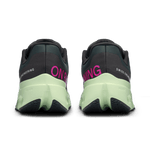 On Cloudsurfer Next women's running shoes in black with lime green sole