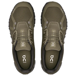 On Cloud 6 Men's running shoes in olive green, top-down view showing pair