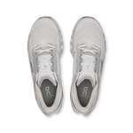 On Cloudmonster 3 running shoes in wolf gray colorway, top-down view showing mesh upper