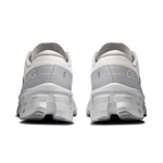 On Cloudmonster 3 running shoes in wolf gray colorway, rear view showing heel design