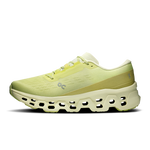 On Cloudmonster 3 running shoe in limelight green with distinctive cloud sole technology