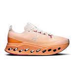 On Cloudsurfer Max men's running shoe in pearl and tangerine colorway