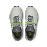 On Cloudvista 2 running shoes in lime green and yellow colorway, top view