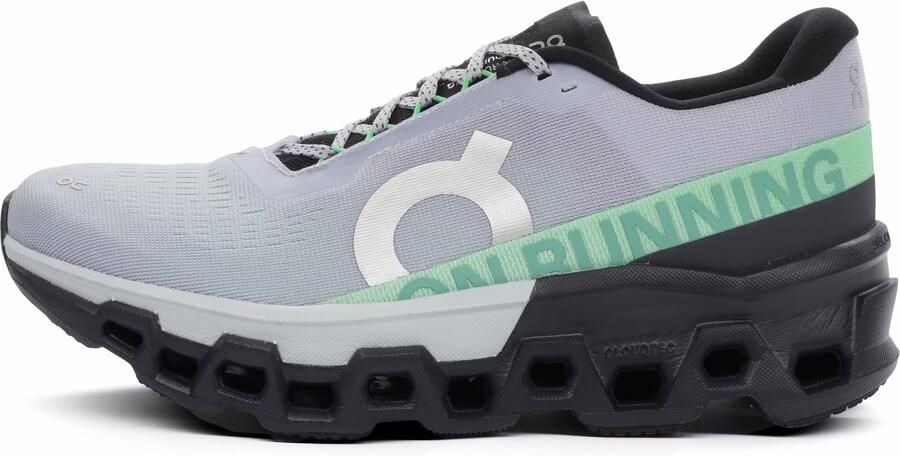 On Cloudmonster 2 women's running shoe in Nimbus Arctic colorway, medial view