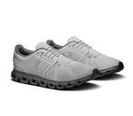 On Cloud 5 men's running shoes in Wolf and Rock gray colorway, pair shown