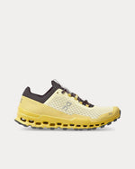 On Cloudultra men's trail running shoe in Limelight Eclipse colorway, lateral view