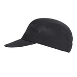 Black On Performance Cap with perforated ventilation panels on clean white background