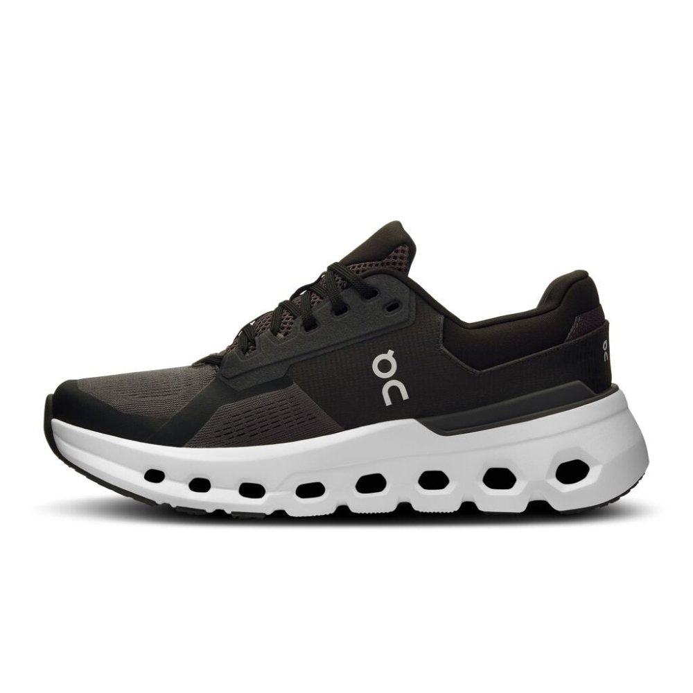 On Cloudrunner 2 women's running shoe in black with signature white cloud sole