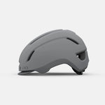 Giro Caden cycling helmet in matte grey, side profile view showing ventilation ports and streamlined design