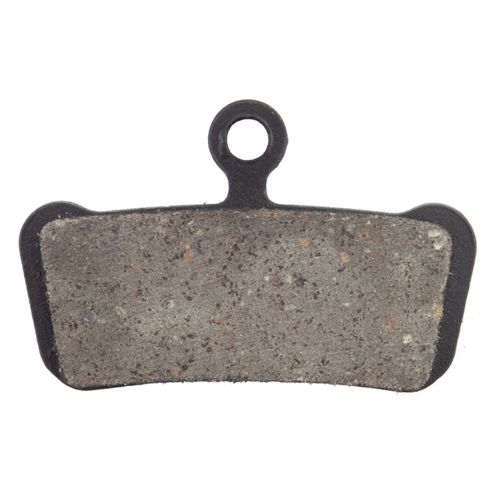 Origin8 disc brake pad with black metal backing and gray friction material