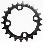 SRAM black aluminum chainring with 22 teeth and multiple bolt holes