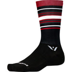 Swiftwick Aspire Seven Socks - Black/Red