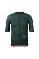 Gobik Infinity short sleeve cycling jersey in bunker green with full zip