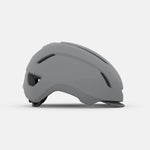 Giro Caden bicycle helmet in matte grey color shown from side profile view
