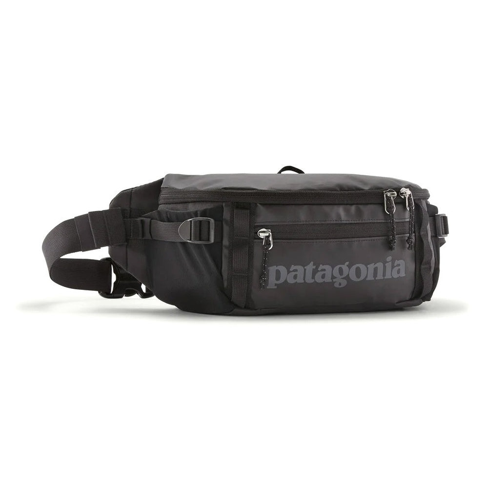 Patagonia Black Hole Waist Pack 5L in black with adjustable strap