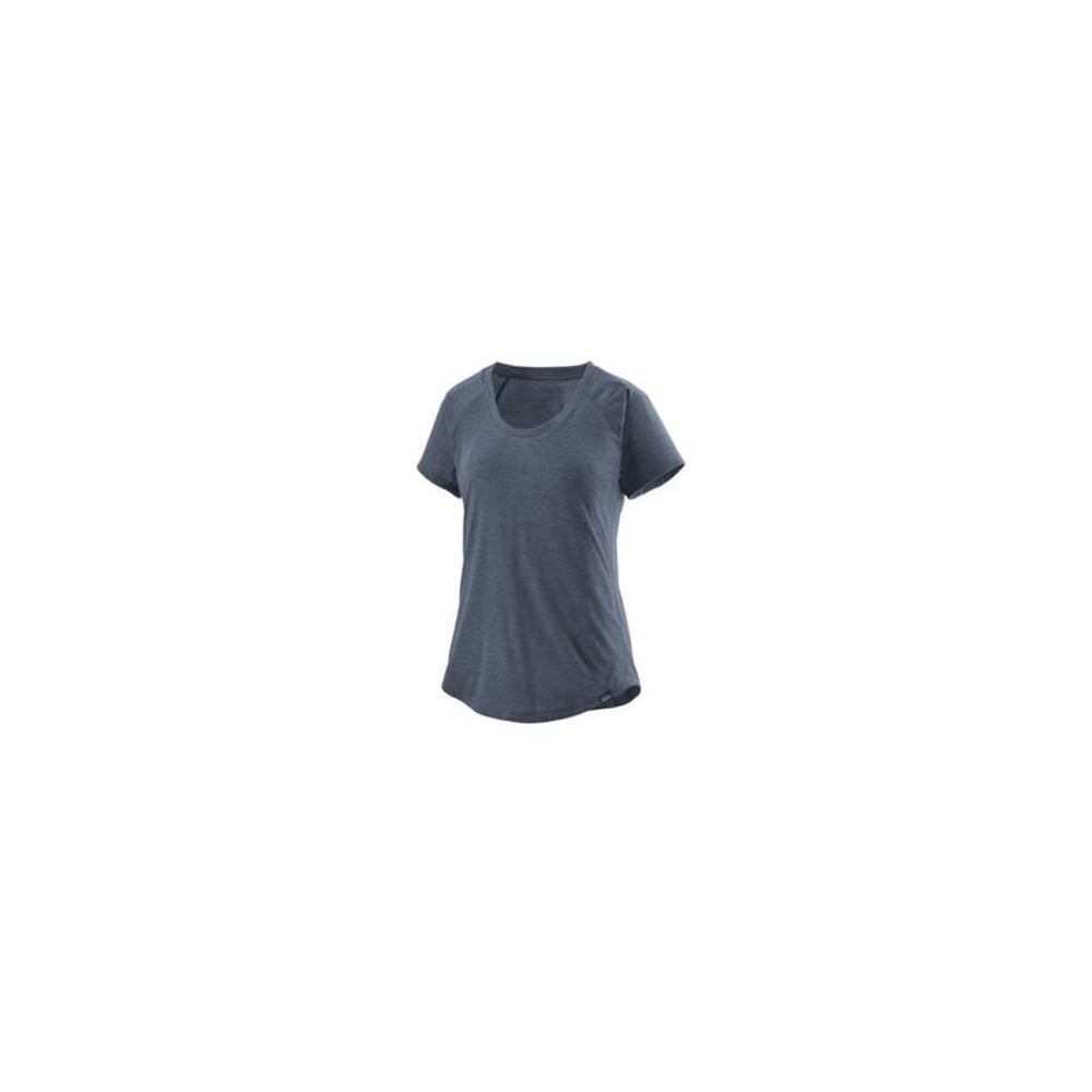 Patagonia Women's Capilene Cool Trail Shirt in Classic Navy short sleeve athletic tee