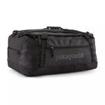 Patagonia Black Hole Duffel 55L in all-black colorway, front three-quarter view