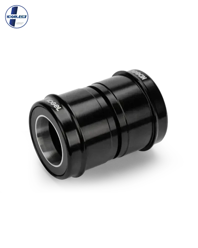 Kogel PF30 Dub Road Ceramic Bottom Bracket in black with professional studio photography