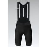 Gobik Absolute Compact 7.0 men's black bib shorts front view on neutral background