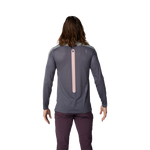 Fox Racing Flexair Aviation long sleeve jersey in grey shown from back on model