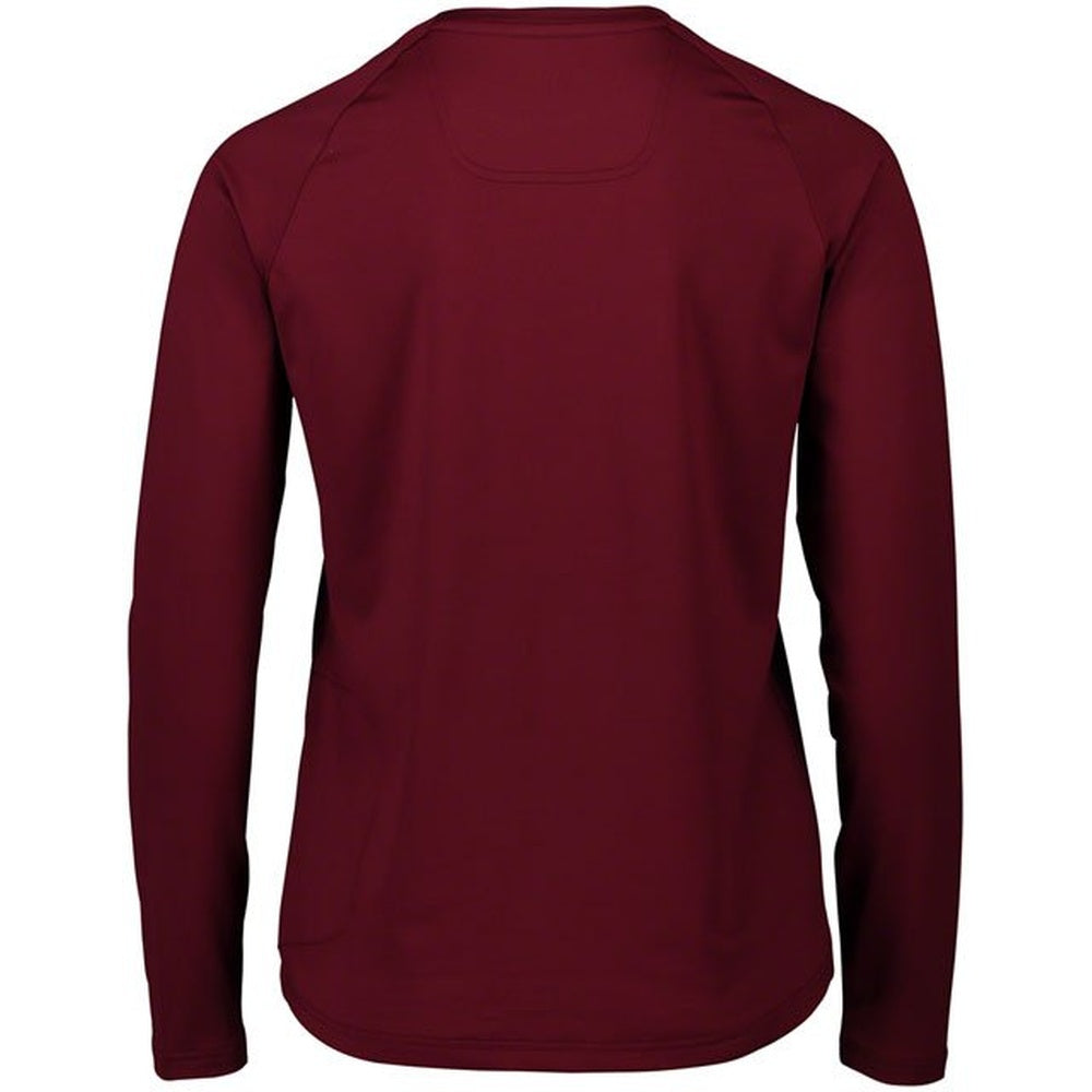 POC Reforme Enduro Jersey in propylene red, back view showing long sleeves