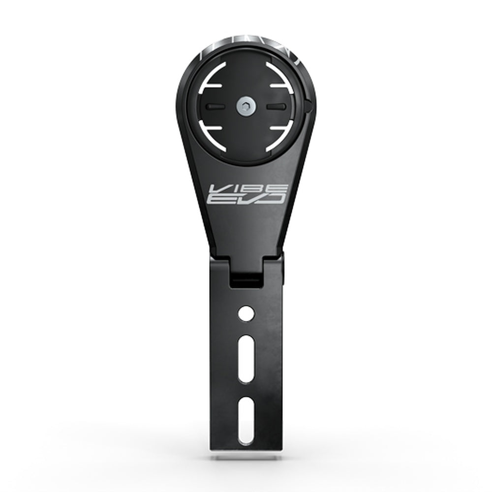 PRO Vibe Evo computer mount with adapter insert, top view, black finish