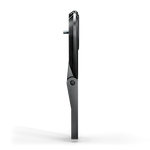PRO Vibe Evo computer mount side profile view showing slim black design and hinge