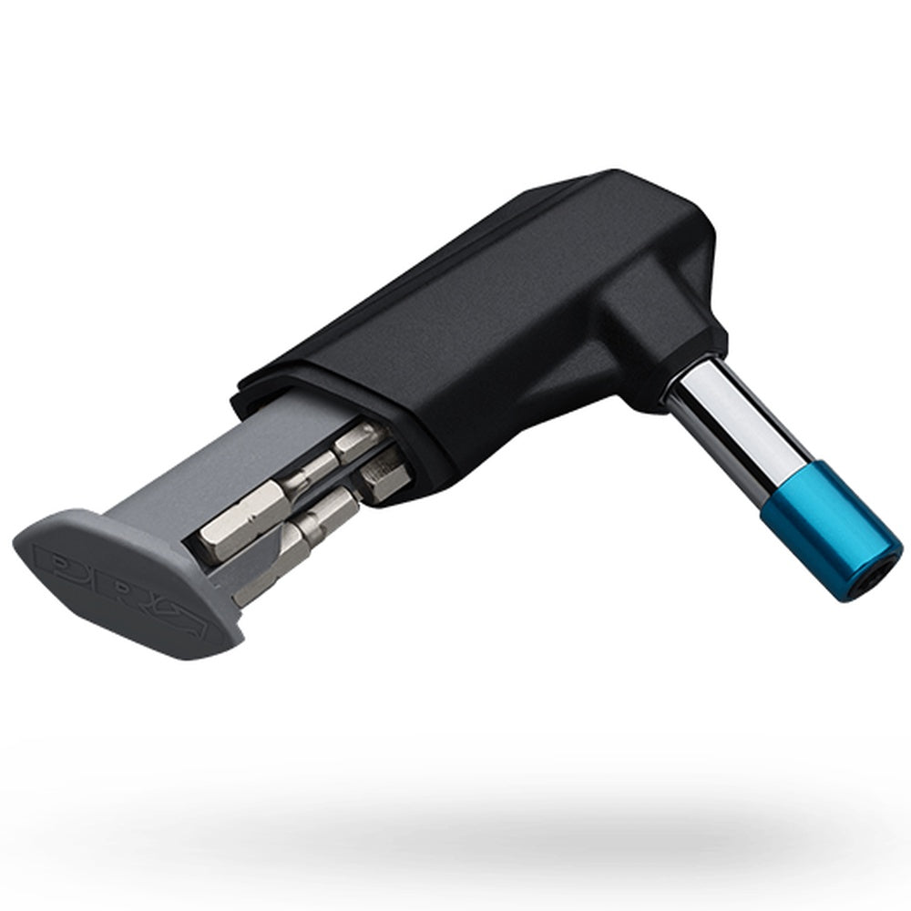 PRO torque wrench tool with black handle and blue accents on white background