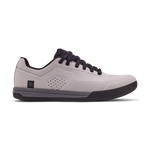 Fox Racing Union Flat MTB shoes in light grey with black accents and laces